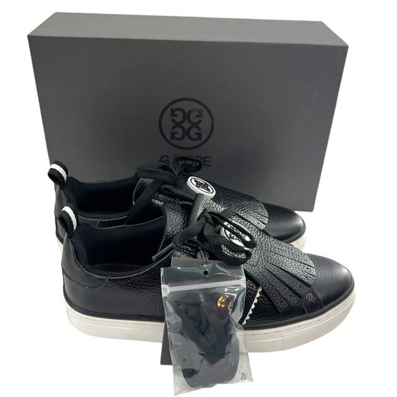 NWB G/FORE Women's Kiltie Disruptor Durf Spikeless Golf Shoes Sz 8.5 onyx - Picture 3 of 5